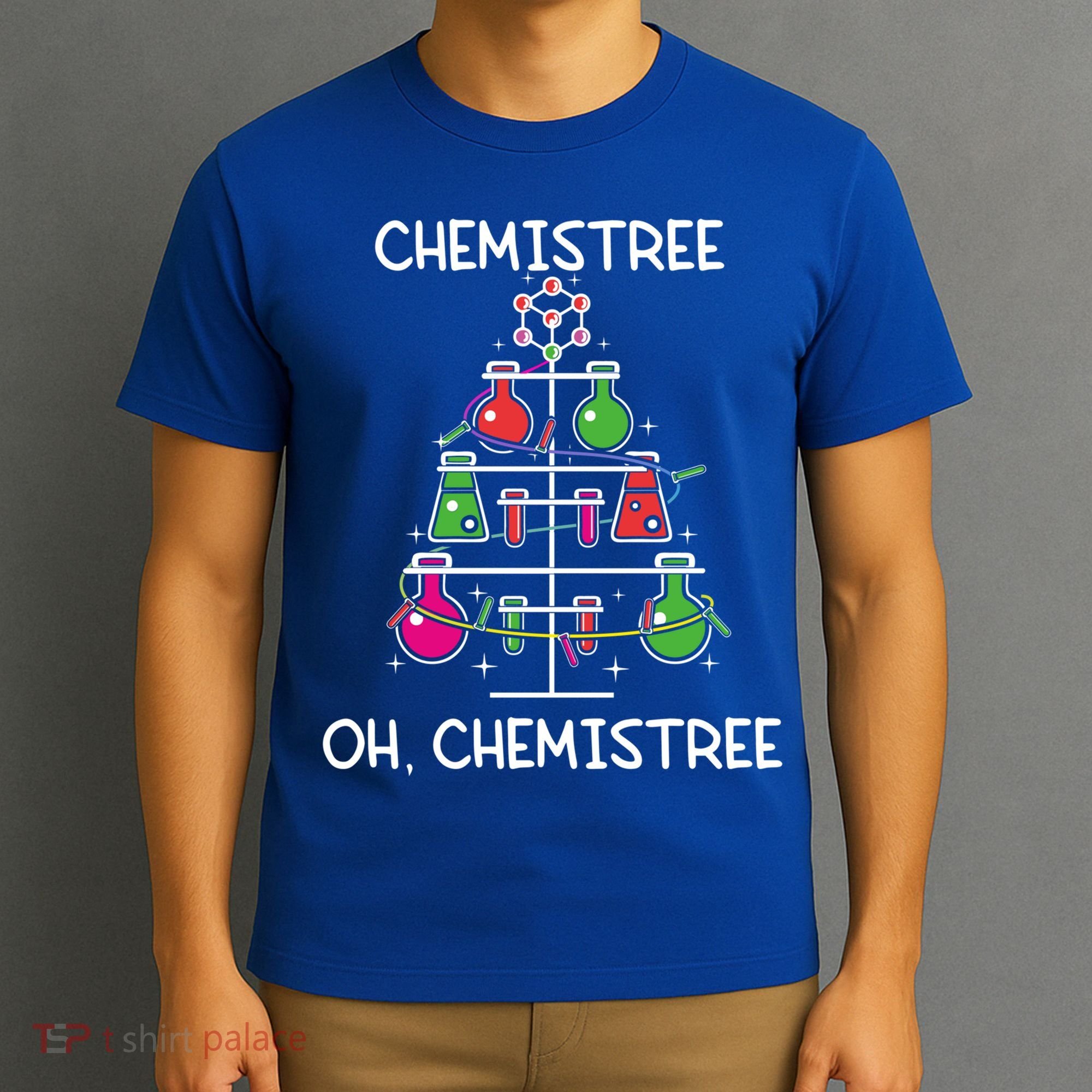 Chemistree Ugly Christmas Tree Sweater Chemistry Science Pun Gift T-Shirt