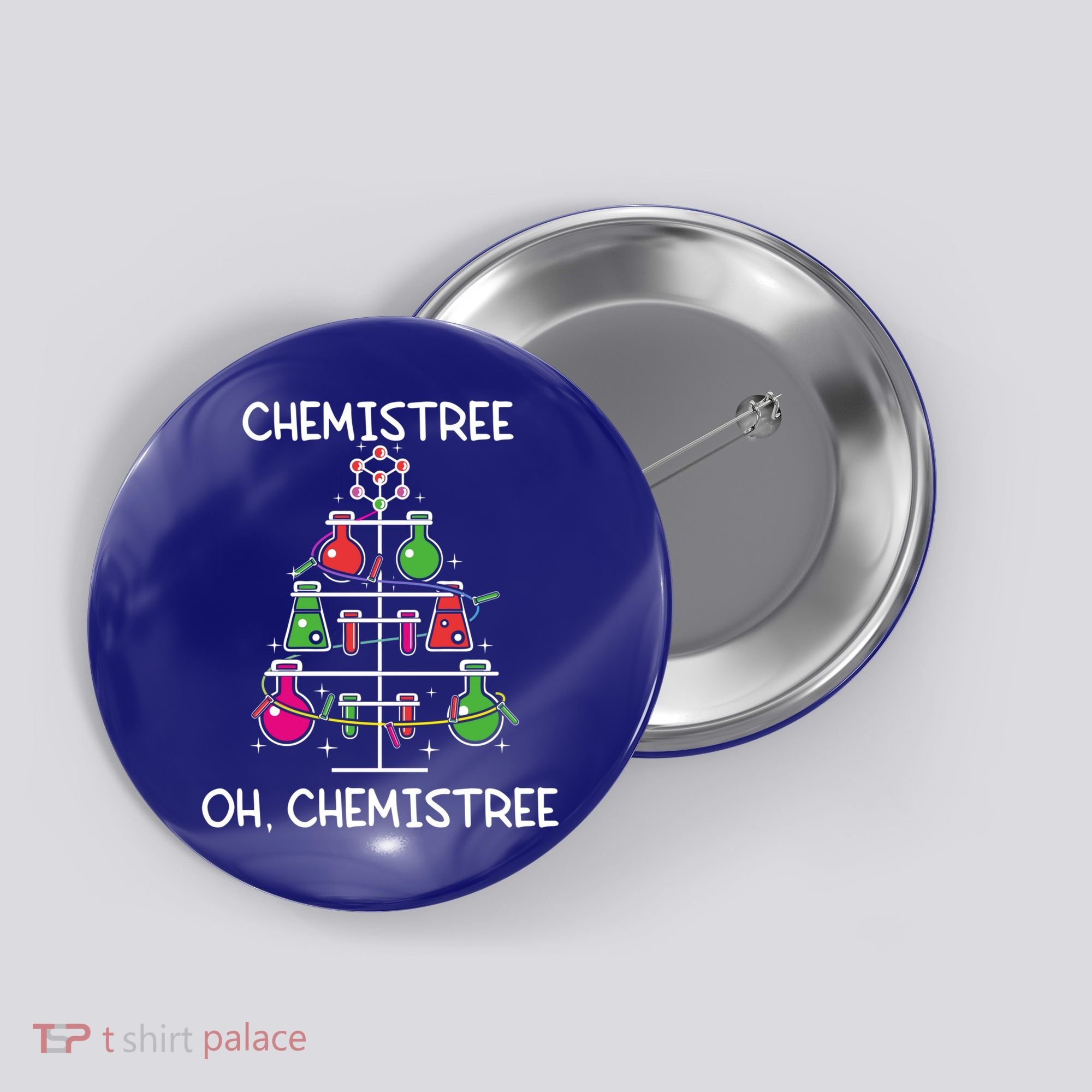 Chemistree Ugly Christmas Tree Sweater Chemistry Science Pun Gift Button