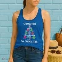 Chemistree Ugly Christmas Tree Sweater Chemistry Science Pun Gift Women's Tank Top thumb 2