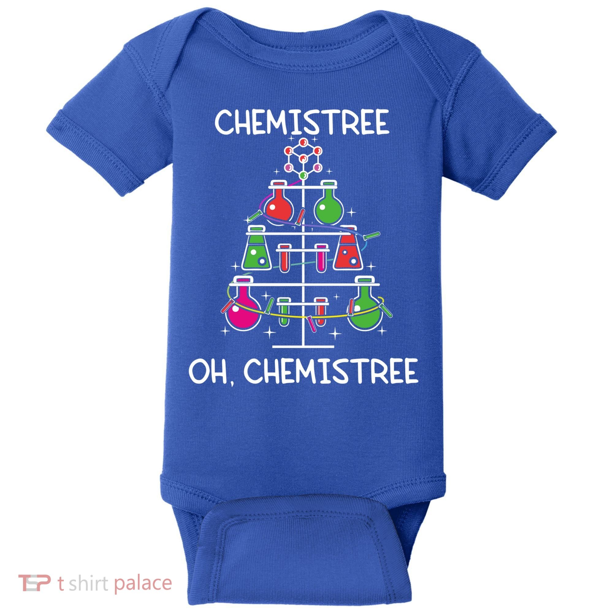 Chemistree Ugly Christmas Tree Sweater Chemistry Science Pun Gift Baby Bodysuit