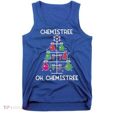 Chemistree Ugly Christmas Tree Sweater Chemistry Science Pun Gift Tank Top