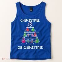 Chemistree Ugly Christmas Tree Sweater Chemistry Science Pun Gift Tank Top thumb 2