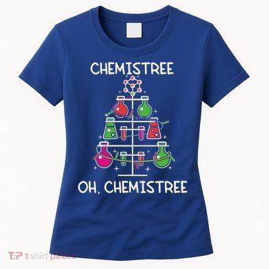 Chemistree Ugly Christmas Tree Sweater Chemistry Science Pun Gift Women's T-Shirt
