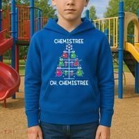 Chemistree Ugly Christmas Tree Sweater Chemistry Science Pun Gift Kids Hoodie thumb 2