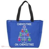 Chemistree Ugly Christmas Tree Sweater Chemistry Science Pun Gift Tote Bag thumb 0