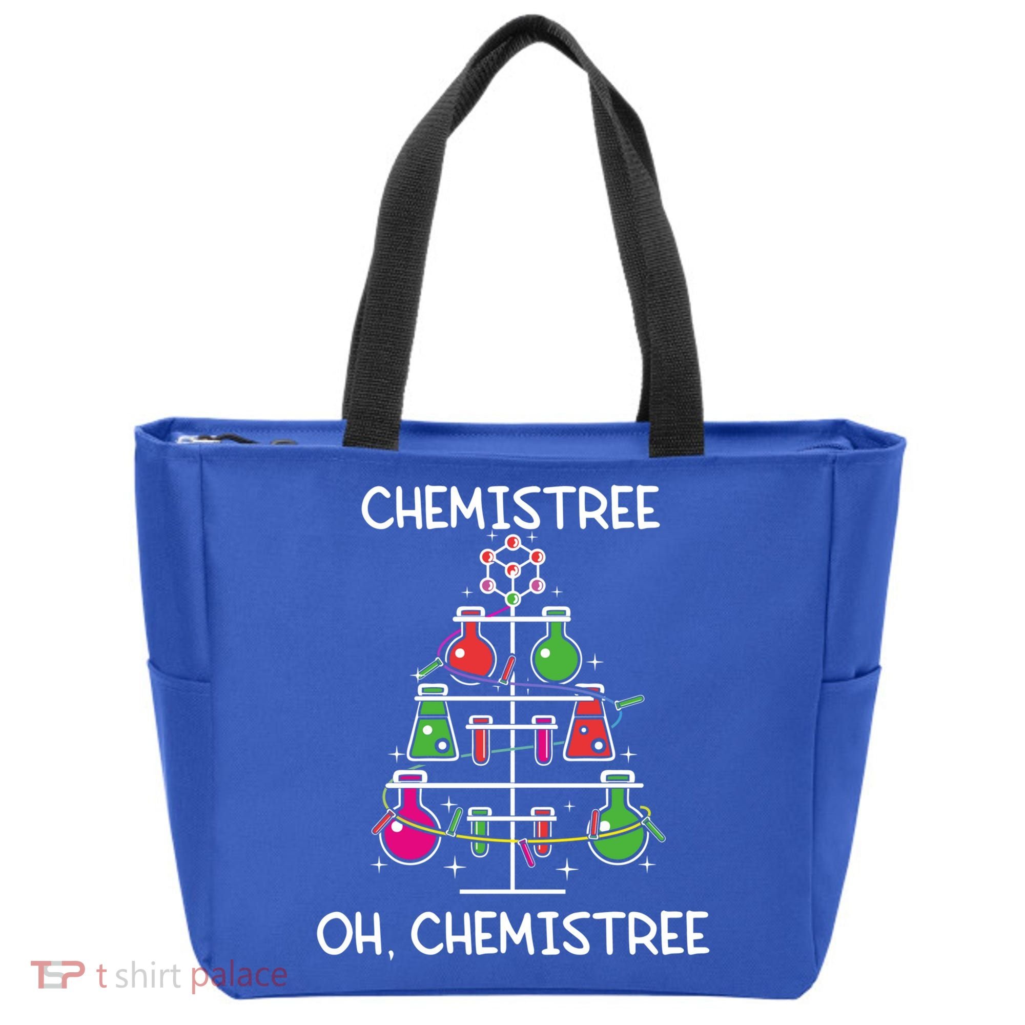 Chemistree Ugly Christmas Tree Sweater Chemistry Science Pun Gift Tote Bag