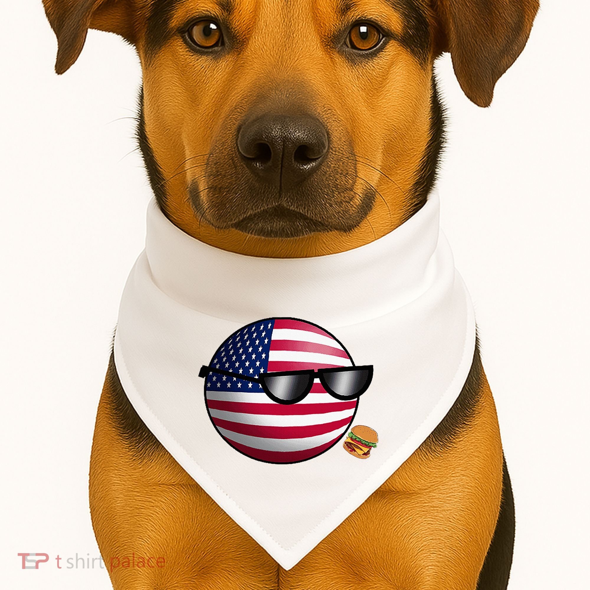 Countryballs Usa USA-Made Doggie Bandana