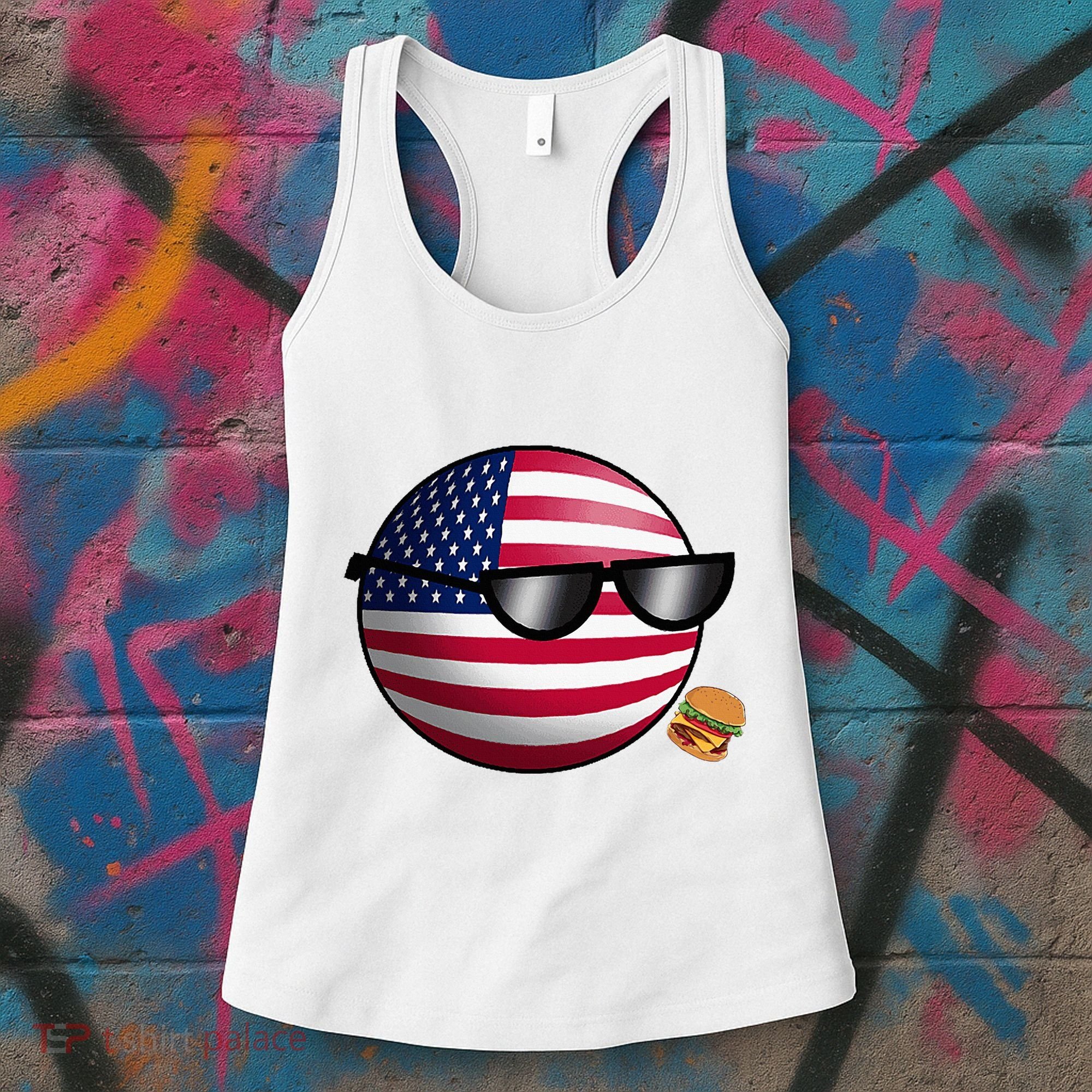 Countryballs Usa Women's Tank Top