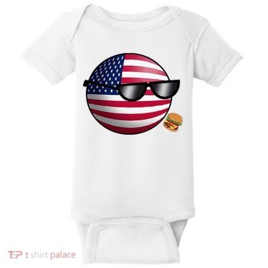 Countryballs Usa Baby Bodysuit