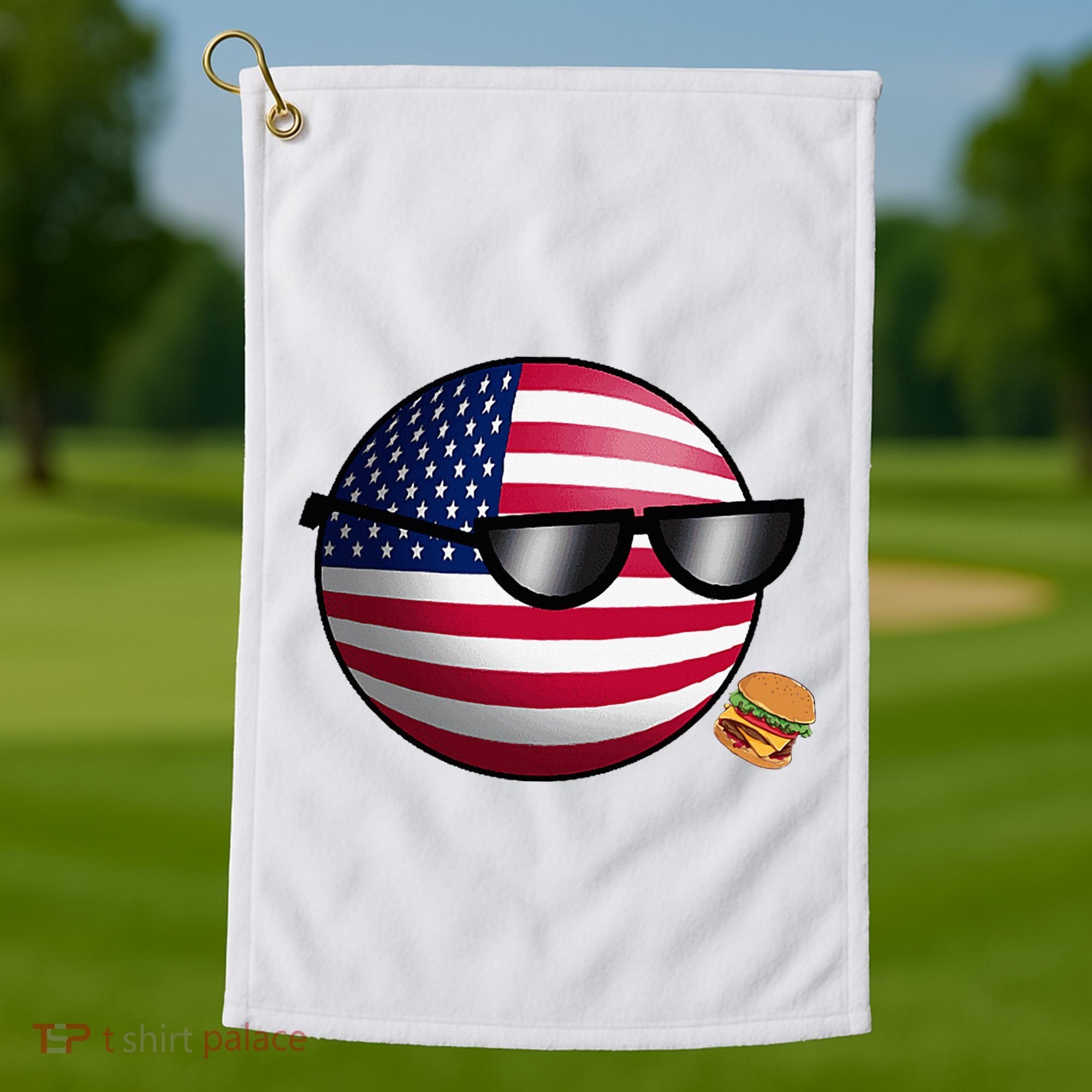 Countryballs Usa Golf Towel