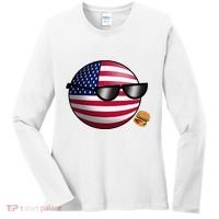 Countryballs Usa Women's Long Sleeve Shirt thumb 0
