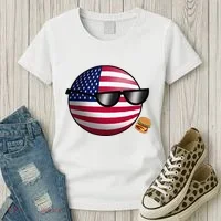 Countryballs Usa Women's T-Shirt thumb 3