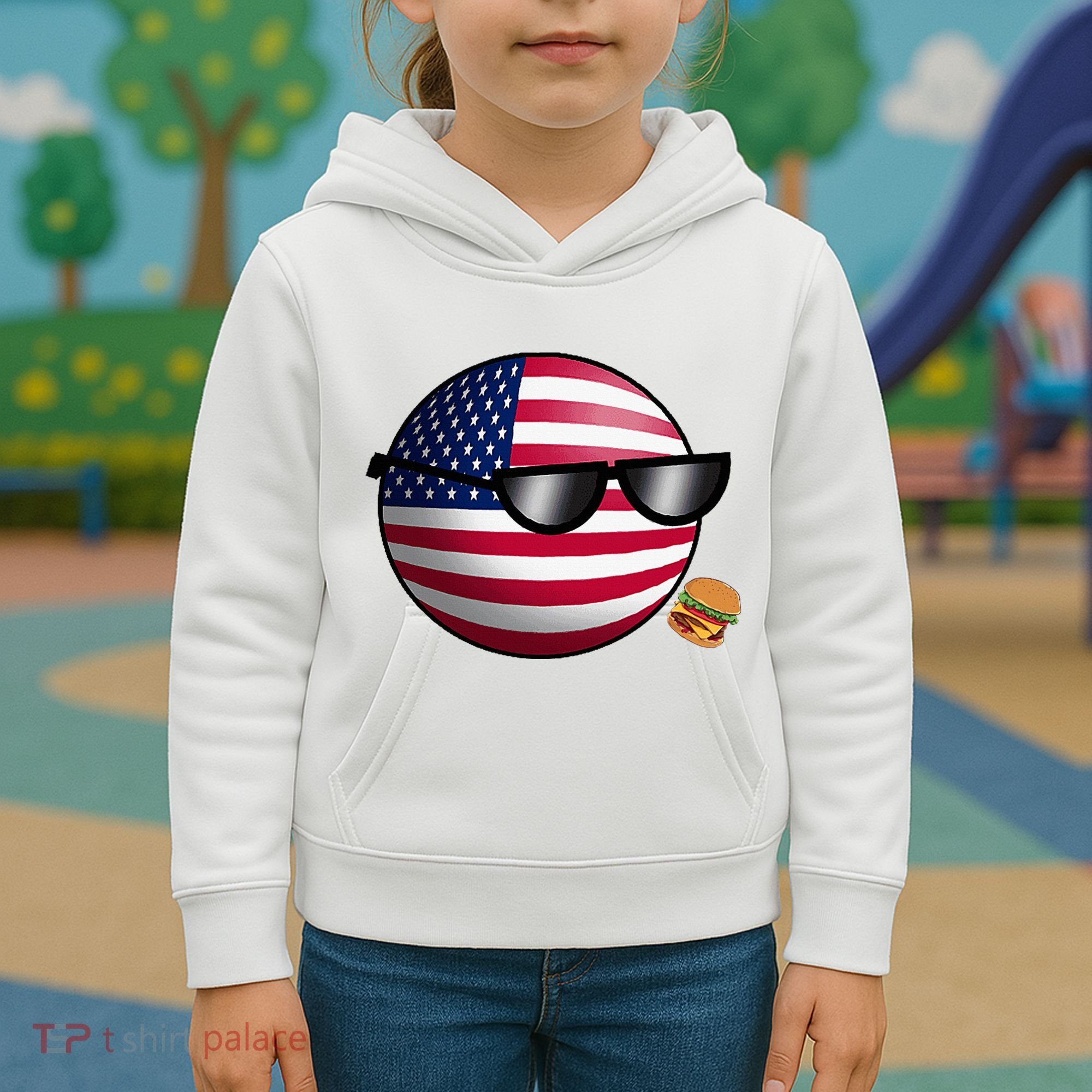 Countryballs Usa Kids Hoodie