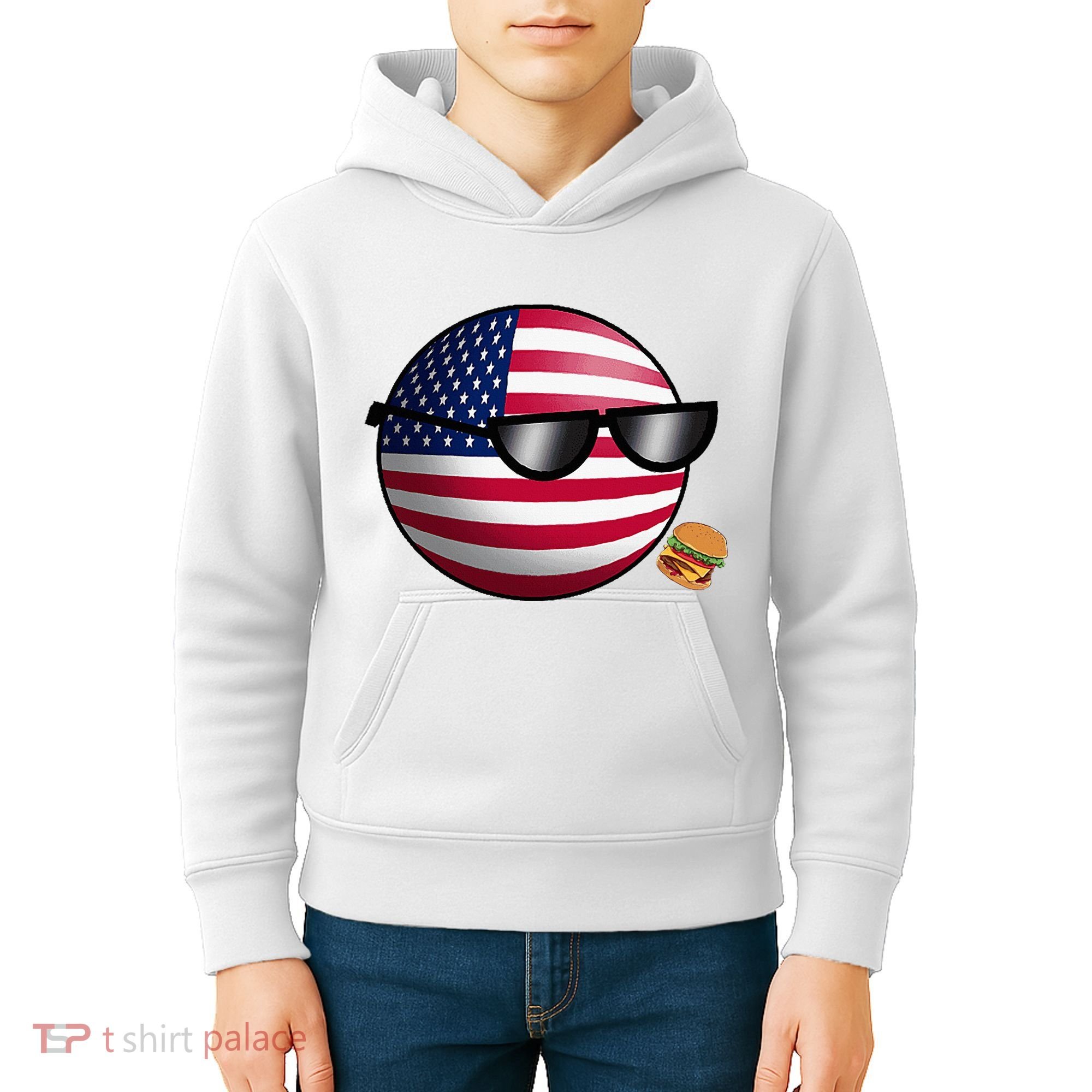 Countryballs Usa Kids Hoodie