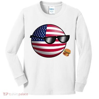 Countryballs Usa Kids Long Sleeve Shirt