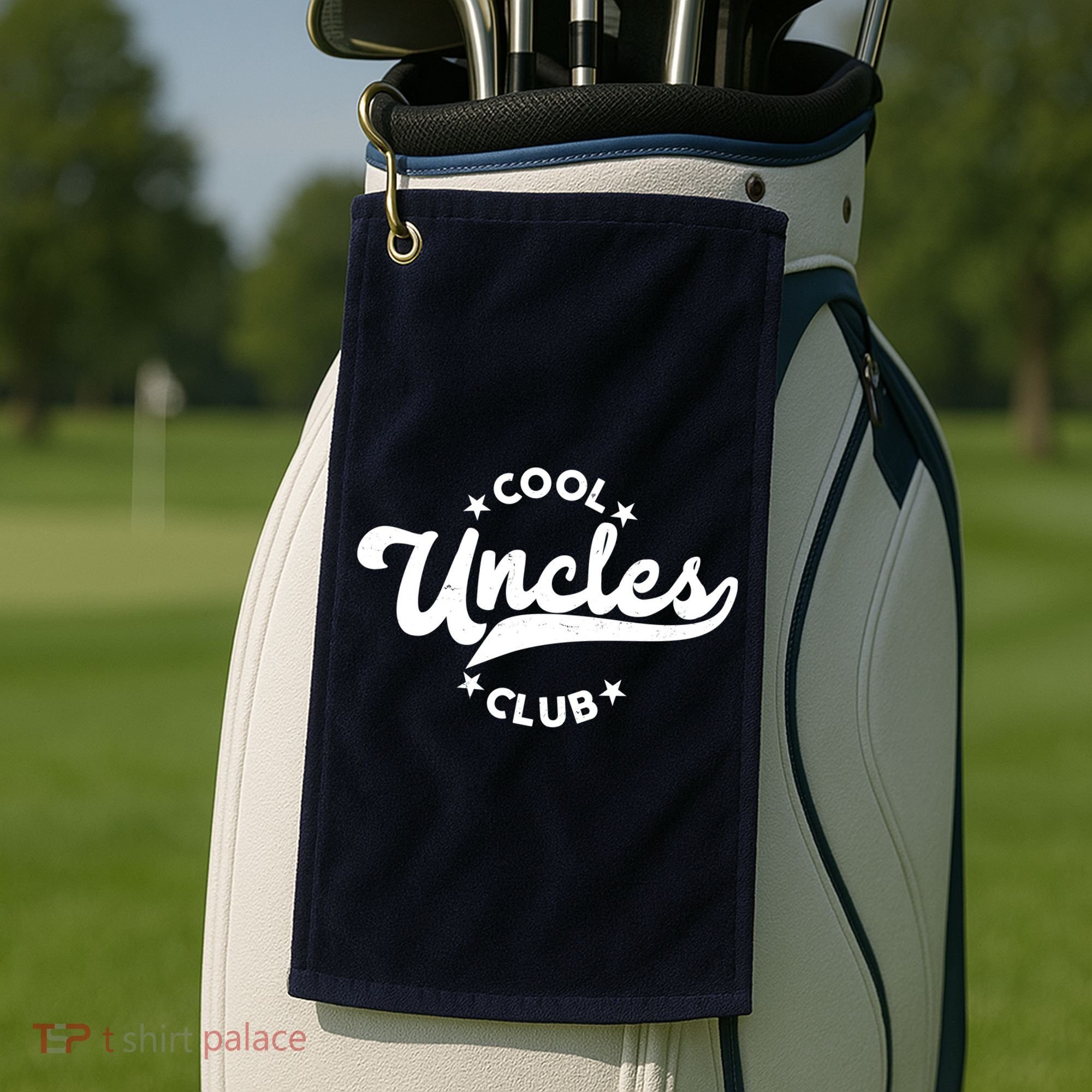Cool Uncles Club Emblem Golf Towel