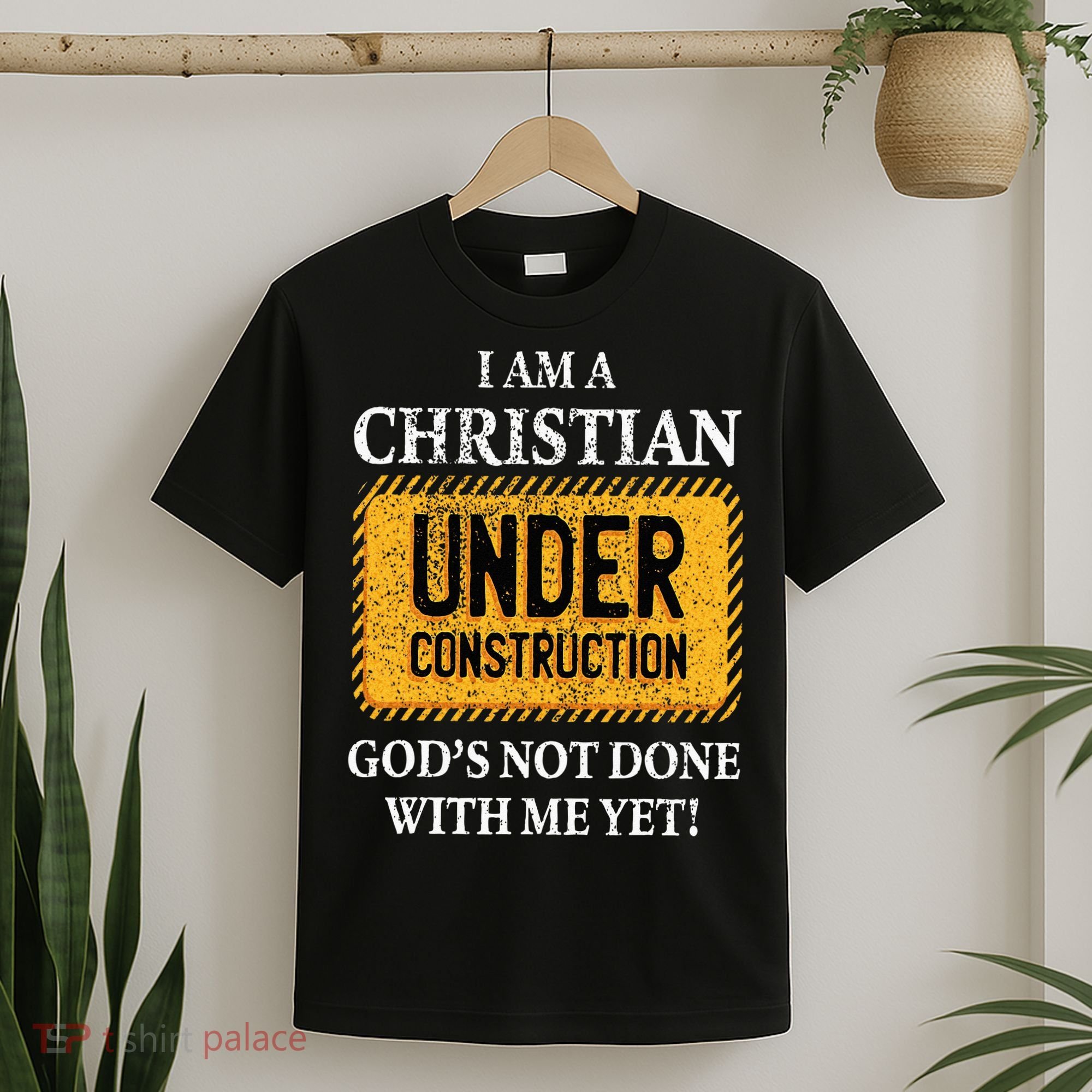 Christian Under Construction Funny Christian T-Shirt