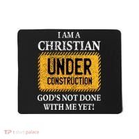 Christian Under Construction Funny Christian Mousepad thumb 0