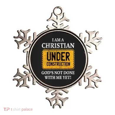 Christian Under Construction Funny Christian Ornament