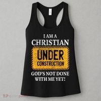 Christian Under Construction Funny Christian Women's Tank Top thumb 3