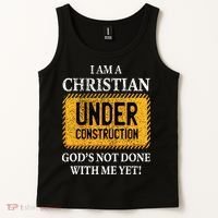 Christian Under Construction Funny Christian Tank Top thumb 2