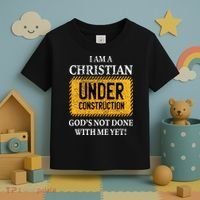 Christian Under Construction Funny Christian Toddler T-Shirt thumb 3