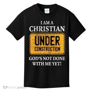 Christian Under Construction Funny Christian Kids T-Shirt