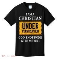 Christian Under Construction Funny Christian Kids T-Shirt thumb 0