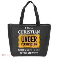 Christian Under Construction Funny Christian Tote Bag thumb 0