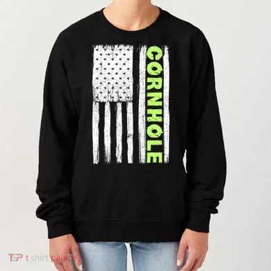Cornhole Us Flag Women's Sweatshirt