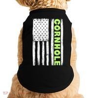 Cornhole Us Flag Doggie Tank thumb 0