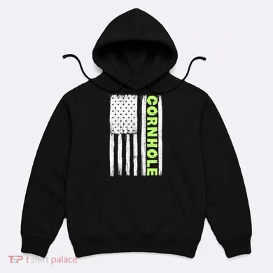 Cornhole Us Flag Hoodie