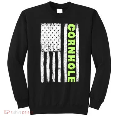 Cornhole Us Flag Sweatshirt