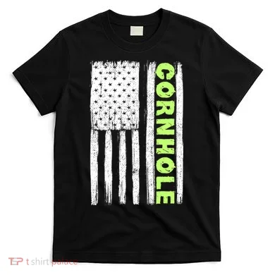 Cornhole Us Flag T-Shirt