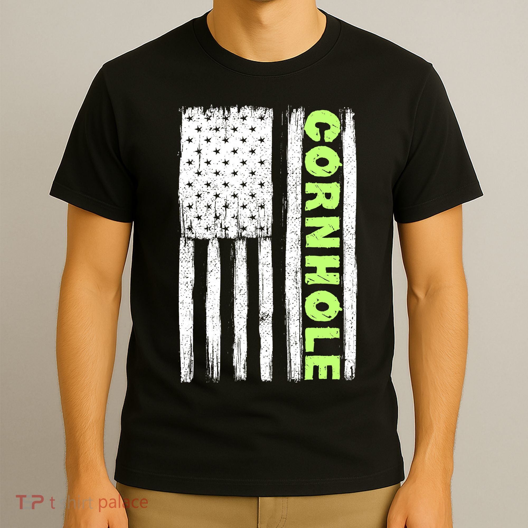 Cornhole Us Flag T-Shirt