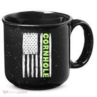 Cornhole Us Flag 15oz Campfire Ceramic Mug thumb 0
