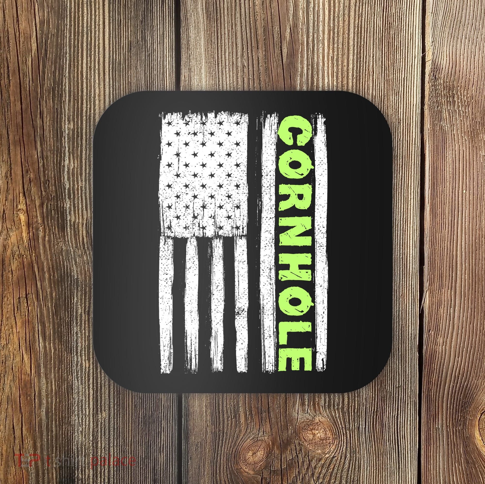 Cornhole Us Flag Coaster