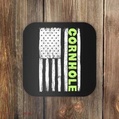 Cornhole Us Flag Coaster