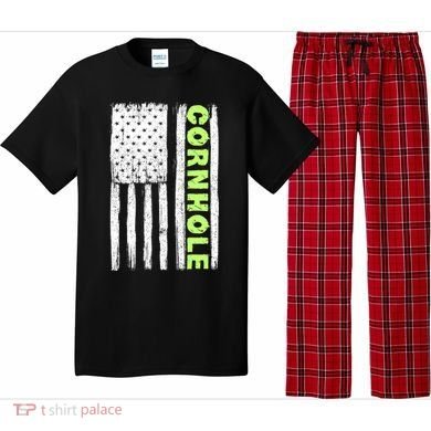 Cornhole Us Flag Pajama Set