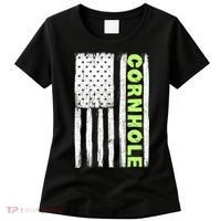Cornhole Us Flag Women's T-Shirt thumb 0