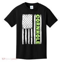 Cornhole Us Flag Kids T-Shirt thumb 0