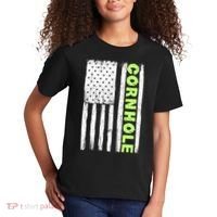 Cornhole Us Flag Kids T-Shirt thumb 2