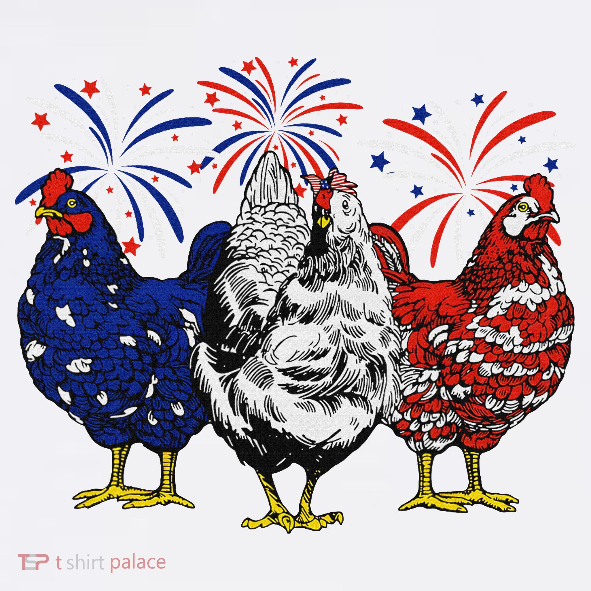 Chicken Usa Flag Patriotic Chicken Lover 4th Of July Women's Tank Top