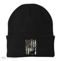 Camo Us Flag Deer Elk Buck Camoflage Hunting Hunter Dad Beanie thumb 0