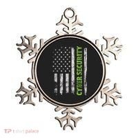 Cybersecurity USA Flag Computer Engineer Programmer Hacker Ornament thumb 0
