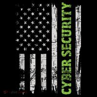 Cybersecurity USA Flag Computer Engineer Programmer Hacker Ornament thumb 1