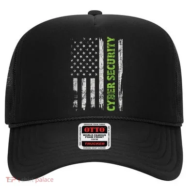 Cybersecurity USA Flag Computer Engineer Programmer Hacker Hat