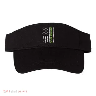 Cybersecurity USA Flag Computer Engineer Programmer Hacker Visor