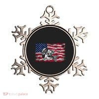 Cool Usa Flag With Fish Ornament thumb 0
