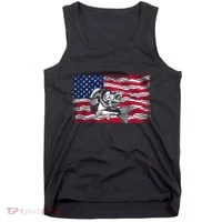 Cool Usa Flag With Fish Tank Top thumb 0